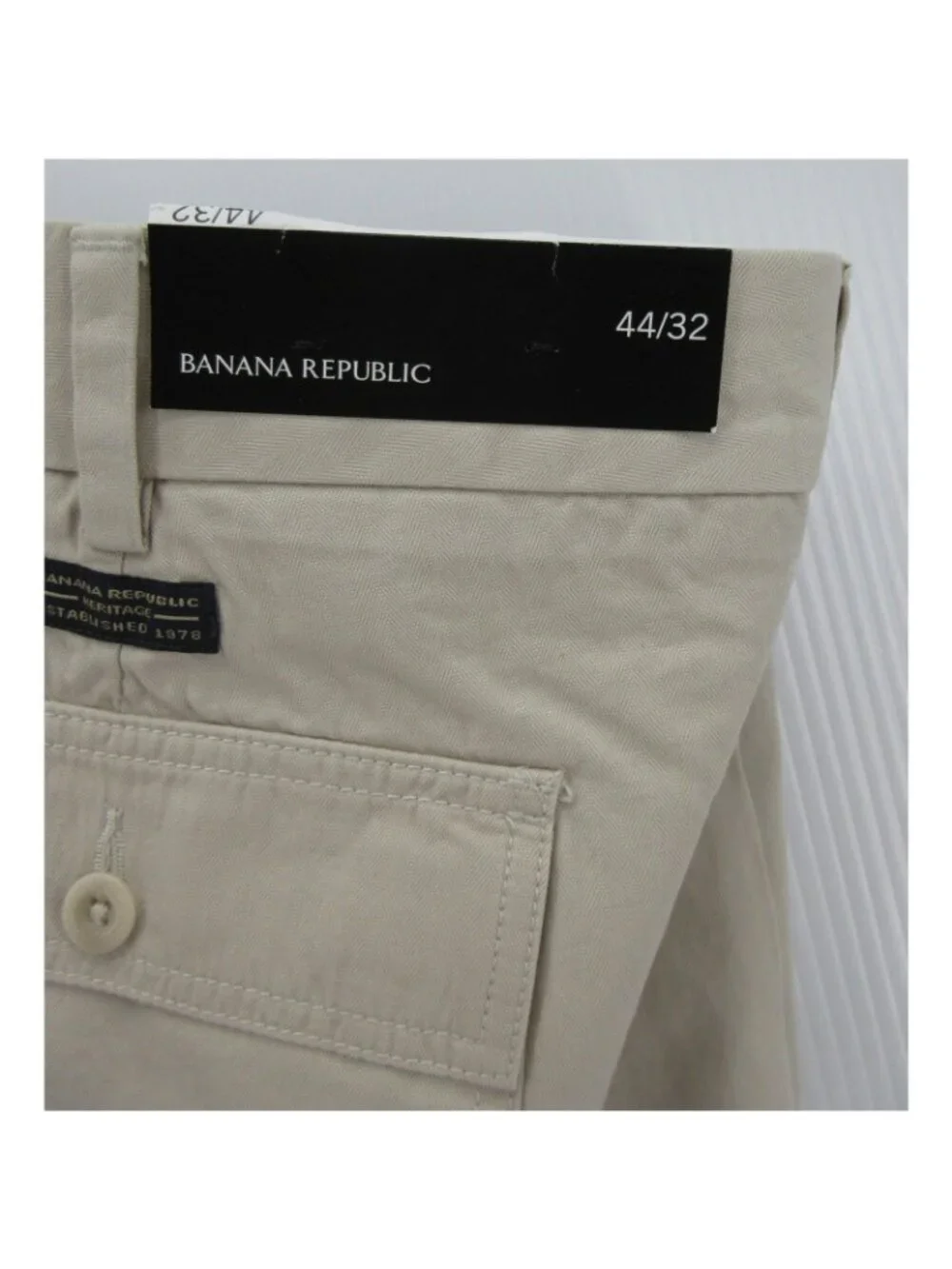Banana Republic Pants 44X32 Chino Herringbone Heritage Baggy Y2K NEW